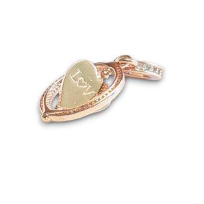 Rose Gold Plated Sterling Silver LOVE Dangle Charm