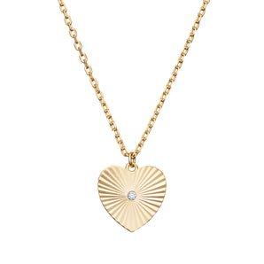 Rose Heart Necklace