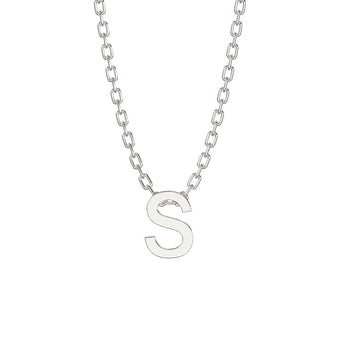 Silver Initial Necklaces