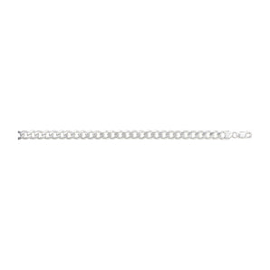 8mm Men's Sterling Silver 20" Curb Chain