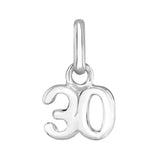 Silver 30th Birthday Necklace www.urbanpizazz.co.uk