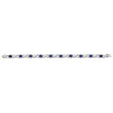 Sapphire Cubic Zirconia Luxury Silver Bracelet