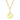 Gold Plated Paperclip Disc Necklace