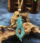 Boho Peacock Pendant Necklace