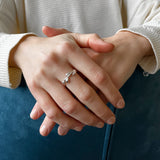 Sterling Silver Leaf Detail Ring