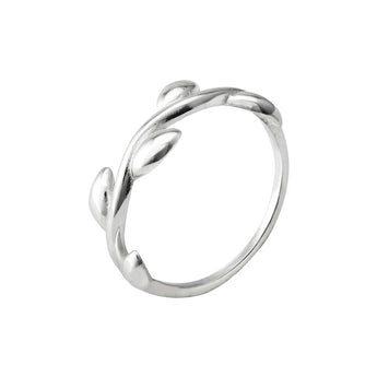 Sterling Silver Leaf Detail Ring