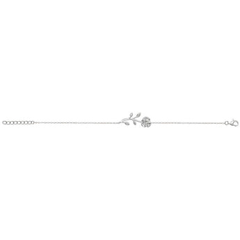 Silver Rose Bracelet