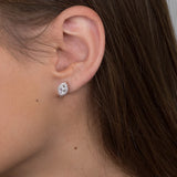 Silver Oval Cubic Zirconia Earrings www.urbanpizazz.co.uk