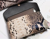 Gold Stylish Snake Skin Patterned Belt Purse