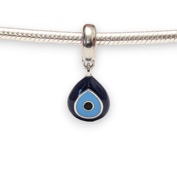 Sterling Silver Evil Eye Dangle Charm