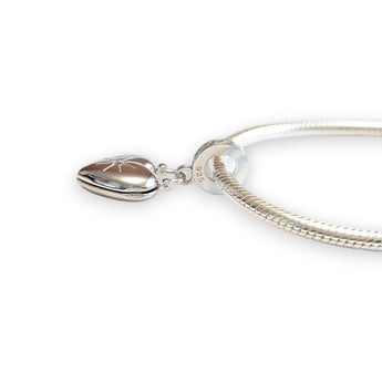 Sterling Silver Heart Shaped Locket Dangle Charm