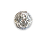 Sunflower Sterling Silver CZ Bead Charm