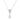 Teardrop Pearl and CZ Silver Necklace