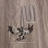 Three Headed Greek Mythological Creature Pendant Necklace