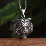 Tiger Head Pendant Necklace