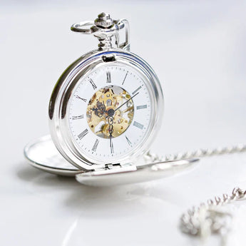 Own Handwriting Dual Opening Pocket Watch www.urbanpizazz.co.uk