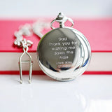 Personalised Roman Skeleton Pocket Watch www.urbanpizazz.co.uk