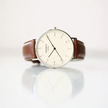 Handwriting Engraving - Men's Architect Zephyr - Walnut Strap www.urbanpizazz.co.uk