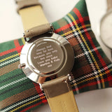 Men's Architect Zephyr - Urban Grey Strap - Modern Font Engraving www.urbanpizazz.co.uk