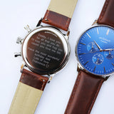 Men's Architect Motivator - Walnut Strap - Modern Font Engraving www.urbanpizazz.co.uk