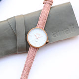 Handwriting Engraving Anaii Watch - Sweet Pink www.urbanpizazz.co.uk