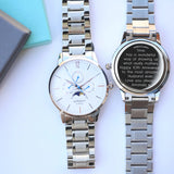 Men's Architect Watch In Apollo White - Modern Font Engraving www.urbanpizazz.co.uk