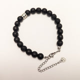 Zodiac Star Sign Bracelet With Lava Rock Beads