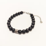 Zodiac Star Sign Bracelet With Lava Rock Beads