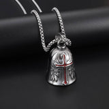 Polished Bell Motorcycle Necklace Pendant