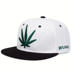 Marijuana Leaf Logo Baseball Cap