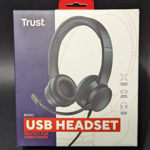 Trust Rydo On-Ear PC USB Cheap Headset with Mic - Black