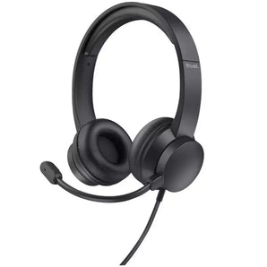 Trust Rydo On-Ear PC USB Cheap Headset with Mic - Black