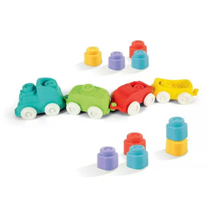 Clementoni Soft Clemmy Sensory Train - Soft Plastic Type Play Bricks Toy Train