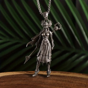 Valkyrie Princess Warrior Themed Pendant Necklace